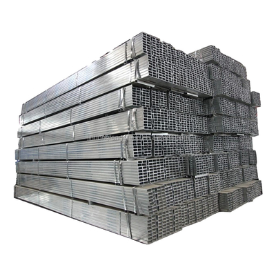 Tubo quadrato 50x50mm Nero Tubo di ferro rettangolare 1.8mm Spessore Tubo quadrato galvanizzato immerso a caldo