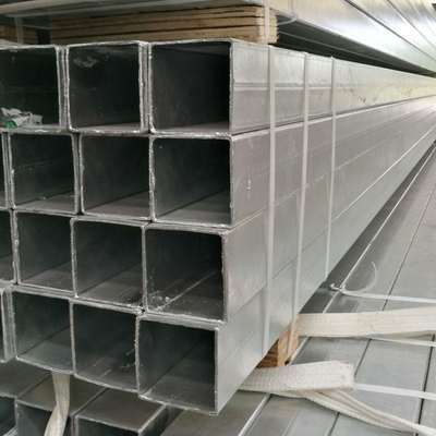 Tubo quadrato 50x50mm Nero Tubo di ferro rettangolare 1.8mm Spessore Tubo quadrato galvanizzato immerso a caldo