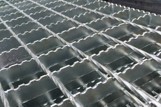 Fabbrica vendita diretta Anti-Slip Acciaio Griglia rettangolare 25mm I Bar Acciaio Griglia Hot Dip Galvanizzato