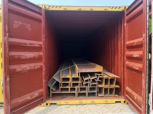 Materiale da costruzione Casa Strutturale Trave di acciaio al carbonio laminata a caldo 10 X 10 6m Trave di acciaio mite H I sezione