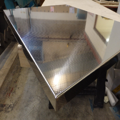 Buona scheda di prezzo Fabbricazione di lamiere metalliche su misura Acciaio inossidabile 304 304L 316 316L 316Ti 321 Prezzo della lamiera in acciaio inossidabile per tonnellata
