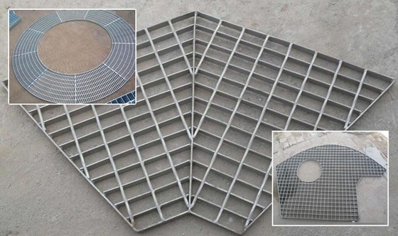 Prezzo di fabbrica Q235 25mm 30mm 32mm 40mm materiali da costruzione griglia in acciaio galvanizzato per piattaforma