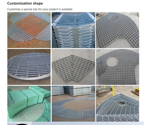 Prezzo di fabbrica Q235 25mm 30mm 32mm 40mm materiali da costruzione griglia in acciaio galvanizzato per piattaforma