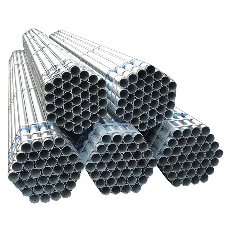 Tubo di acciaio galvanizzato Tubo di acciaio gi tubo rotondo spessore della parete 0,5-60 mm certificato API 4 pollici tubo di acciaio galvanizzato saldato