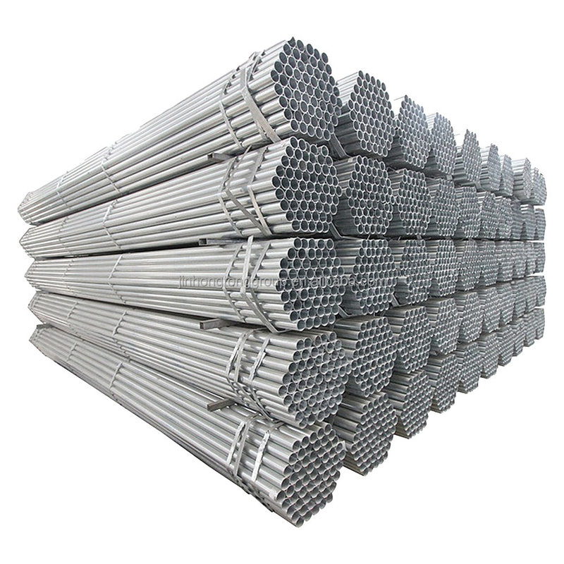 ASTM A53 Gr.B DN350 Tubo di acciaio pre-galvanizzato a caldo 1/2 3/4 1 2 1.5 6 pollici GI tubo rotondo di zinco per supporto strutturale
