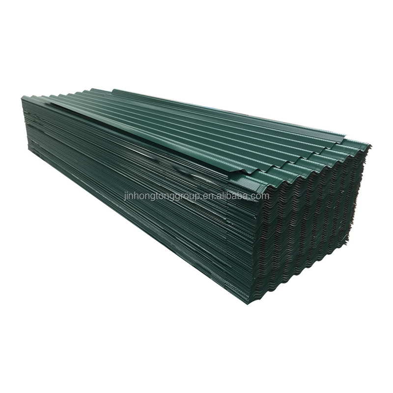 Dimensione personalizzata Rivestimento di zinco 20-275g/m2 Colore arancione Preverniciato Piano di tetto ondulato 0,35-1,2MM Spessore con colore Ral