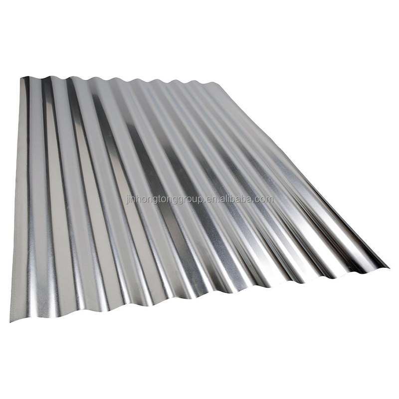 SGCC SPCC SECC DX51D Grado 4x8 Fogli galvanizzati ondulati Fogli di copertura in zinco metallico con tipo spangolo zero