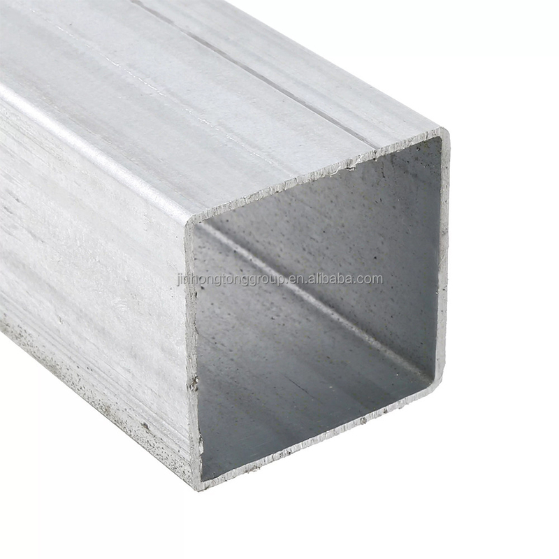 Q195 Q355 Galvanizzato tubo di acciaio quadrato Gi tubo di ferro rettangolare ASTM A36 con copertura di plastica tubo protettore fine