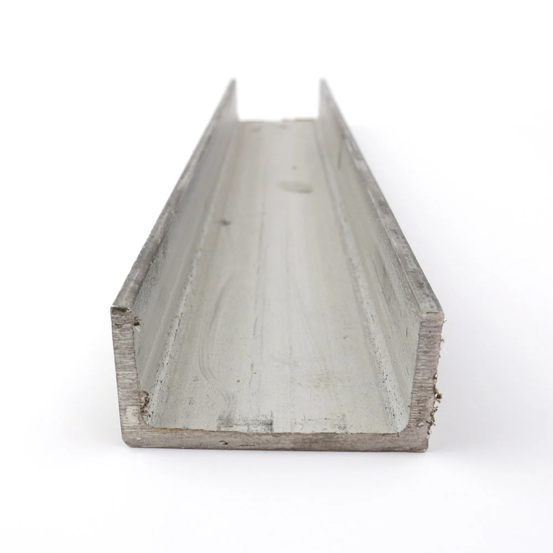 Profili di acciaio inossidabile laminato a freddo personalizzabili tipo canale U con finitura superficiale TSHS/2B/THS/2D/BA/2BB/No.3